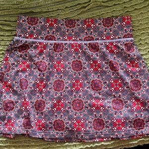 SPORTY MANDALA ATHLETIC TENNIS SKORT